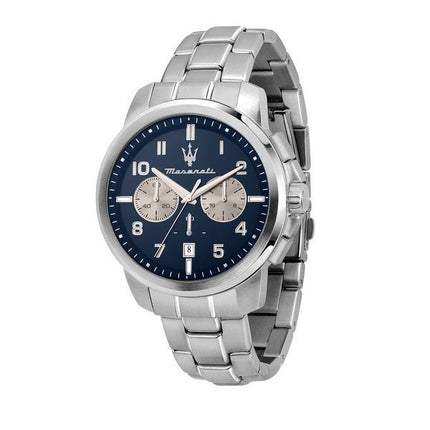 Maserati Successo Limited Edition Chronograph rustfrit stål Blue Dial Quartz R8873621029 Herreur