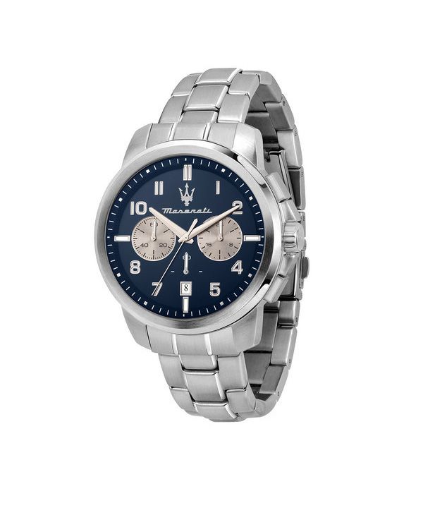 Maserati Successo Limited Edition Chronograph rustfrit stål Blue Dial Quartz R8873621029 Herreur