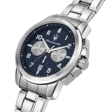 Maserati Successo Limited Edition Chronograph rustfrit stål Blue Dial Quartz R8873621029 Herreur