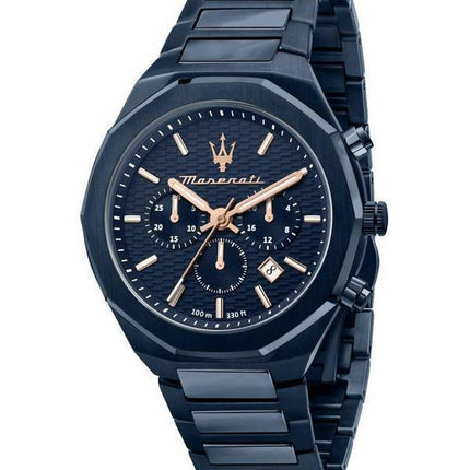 Maserati Stile Chronograph Blue Dial Quartz R8873642008 100M herreur