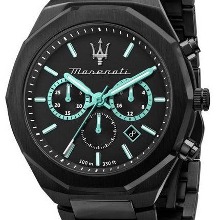 Maserati Successo Chronograph Green Dial Rustfrit StÃ¥l Quartz R8873621017 Herreur