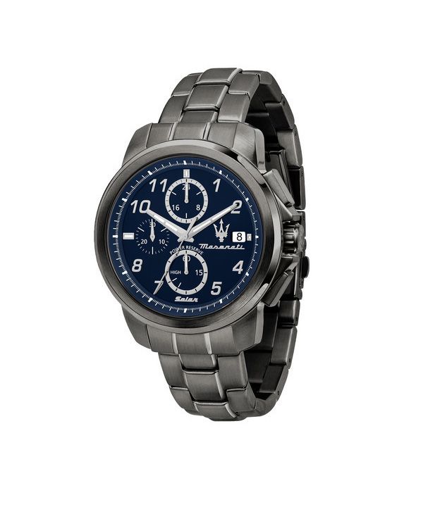 Maserati Successo Limited Edition Chronograph Rustfrit stål Blue Dial Solar R8873645006 Herreur