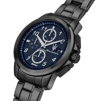 Maserati Successo Limited Edition Chronograph Rustfrit stål Blue Dial Solar R8873645006 Herreur