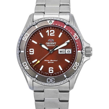 Orient Sports Kamasu Mako III rustfrit stål rød skive automatisk dykkers RA-AA0820R19B RA-AA0820R39B 200M herreur