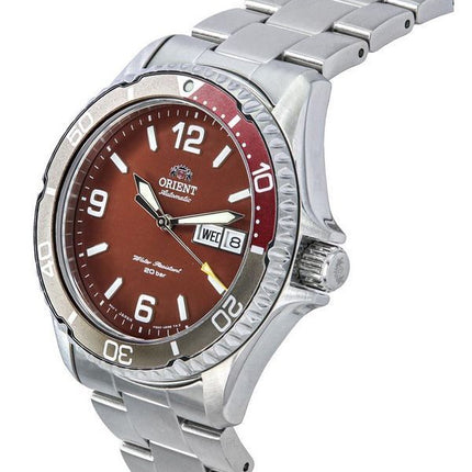 Orient Sports Kamasu Mako III rustfrit stål rød skive automatisk dykkers RA-AA0820R19B RA-AA0820R39B 200M herreur