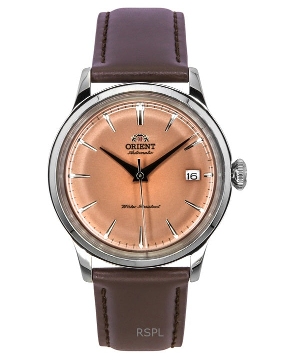 Orient Bambino Limited Edition læderrem Kobberskive Automatisk RA-AC0M15Y herreur