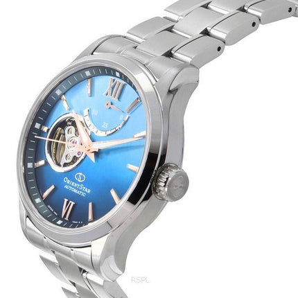 Orient Star Contemporary Limited Edition Open Heart Blue Dial Automatisk RE-AT0017L00B 100M herreur med ekstra rem