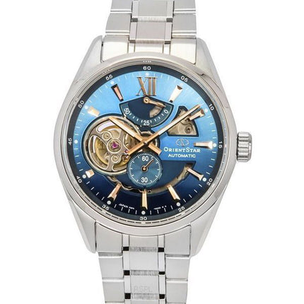 Orient Star Contemporary Limited Edition Open Heart Blue Dial Automatisk RE-AV0122L00B 100M herreur med ekstra rem