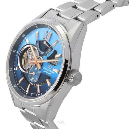 Orient Star Contemporary Limited Edition Open Heart Blue Dial Automatisk RE-AV0122L00B 100M herreur med ekstra rem