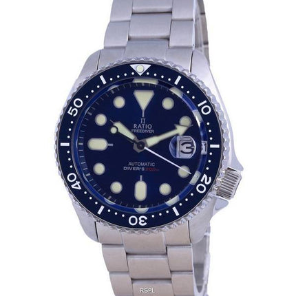 Ratio FreeDiver Blue Dial Rustfrit stÃ¥l Automatisk RTB202 200M Herreur