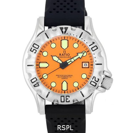 Ratio FreeDiver Professional Sapphire Orange Dial Automatisk RTF011 500M herreur