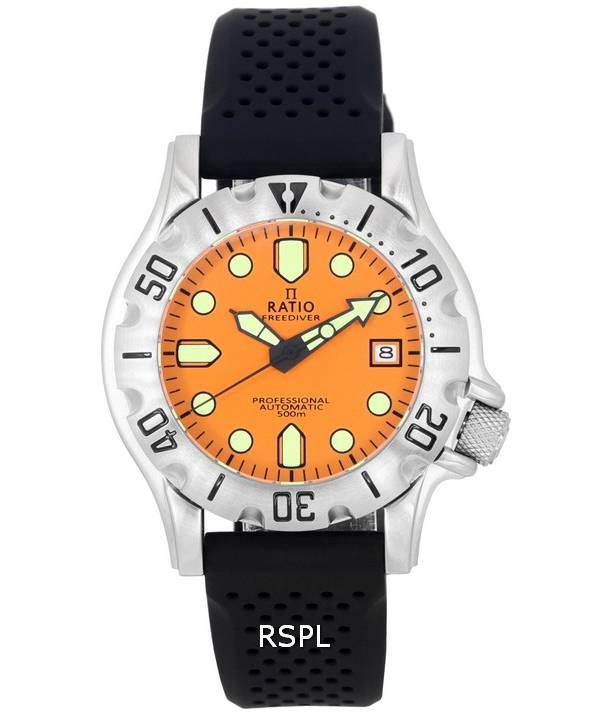 Ratio FreeDiver Professional Sapphire Orange Dial Automatisk RTF011 500M herreur