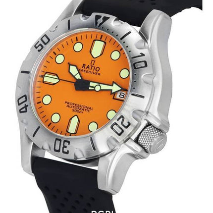 Ratio FreeDiver Professional Sapphire Orange Dial Automatisk RTF011 500M herreur