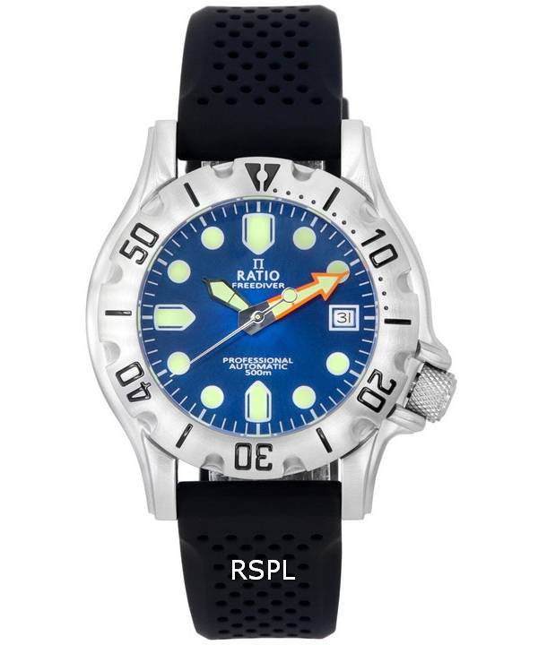 Ratio FreeDiver Professional Sapphire Blue Sunray Dial Automatisk RTF013 500M herreur