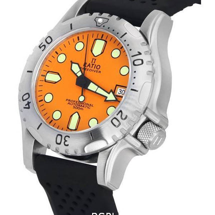 Ratio FreeDiver Professional Sapphire Orange Dial Automatisk RTF017 500M herreur