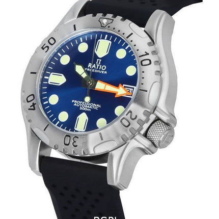 Ratio FreeDiver Professional Sapphire Blue Sunray Dial Automatisk RTF019 500M herreur