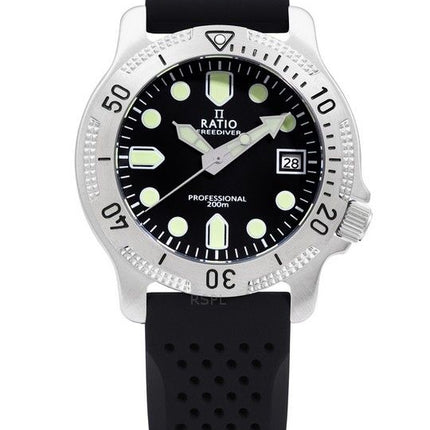 Ratio FreeDiver Professional Sapphire Black Dial Kvarts RTF021 200M herreur