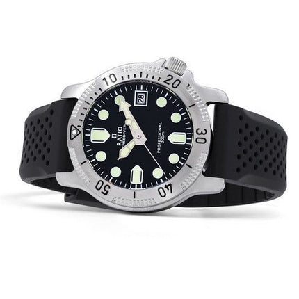 Ratio FreeDiver Professional Sapphire Black Dial Kvarts RTF021 200M herreur