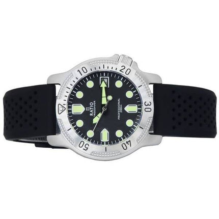 Ratio FreeDiver Professional Sapphire Black Dial Kvarts RTF021 200M herreur