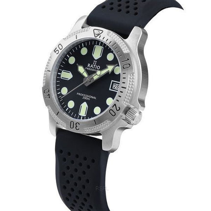 Ratio FreeDiver Professional Sapphire Black Dial Kvarts RTF021 200M herreur