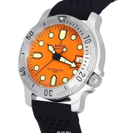 Ratio FreeDiver Professional Sapphire Orange Dial Kvarts RTF025 200M herreur