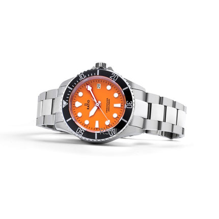 Ratio FreeDiver Sapphire Rustfrit Stål Orange Urskive Quartz RTF035 200M herreur