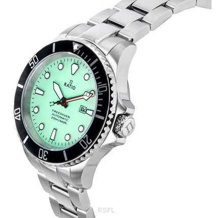 Ratio FreeDiver Sapphire Rustfrit Stål Grøn Urskive Automatisk RTFL835 200M dameur