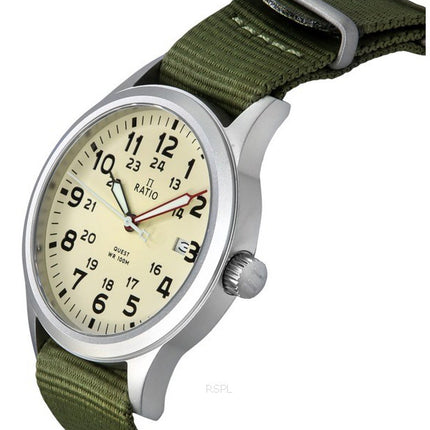 Ratio Quest Herre Field Watch Sapphire Nylon Strap Quartz RTQ011 100M Lewis And Clark Edition