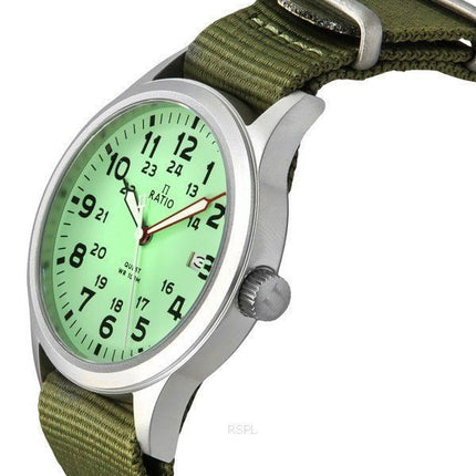 Ratio Quest Herre Field Watch Sapphire Nylon Strap Quartz RTQ015 100M Lewis And Clark Edition