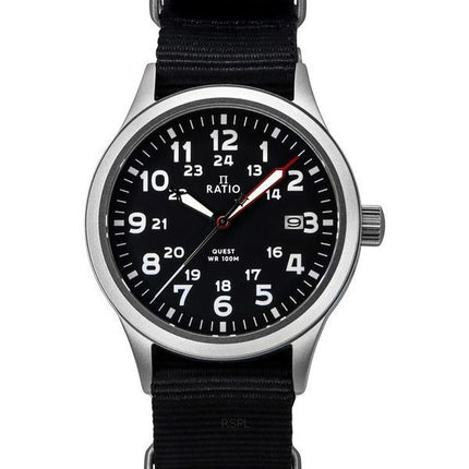 Ratio Quest Herre Field Watch Sapphire Nylon Strap Quartz RTQ017 100M Lewis And Clark Edition