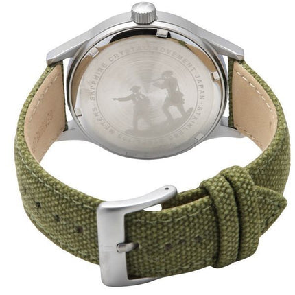 Ratio Quest Herre Field Watch Sapphire Canvas Strap Quartz RTQ019 100M Lewis And Clark Edition