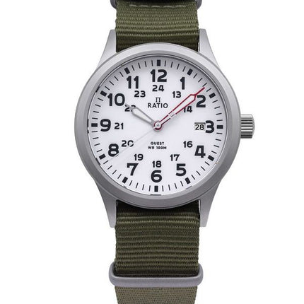 Ratio Quest Herre Field Watch Sapphire Nylon Strap Quartz RTQ025 100M Lewis And Clark Edition