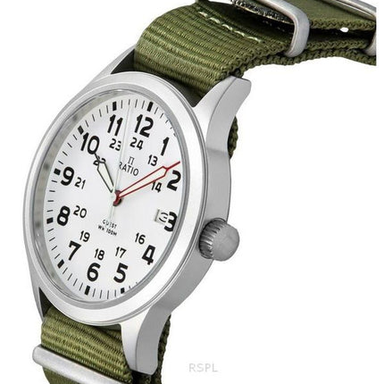 Ratio Quest Herre Field Watch Sapphire Nylon Strap Quartz RTQ025 100M Lewis And Clark Edition