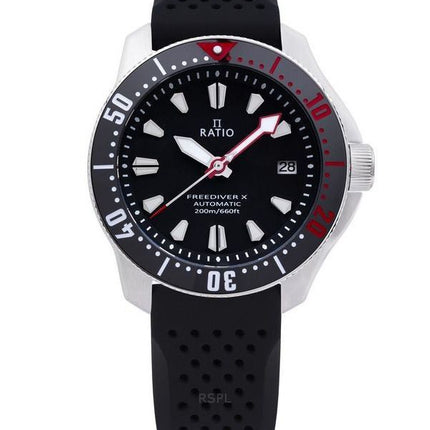 Ratio FreeDiver X Marine Sort med sort keramisk indlæg Automatisk dykker RTX001 200M herreur