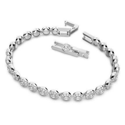 Swarovski Una Angelic klare krystAlleer og rhodineret tennisarmbånd 5071173 til kvinder