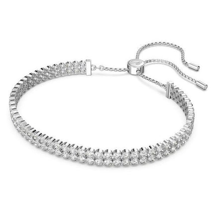 Swarovski Matrix klare krystAlleer og rhodineret tennisarmbånd 5221397 til kvinder