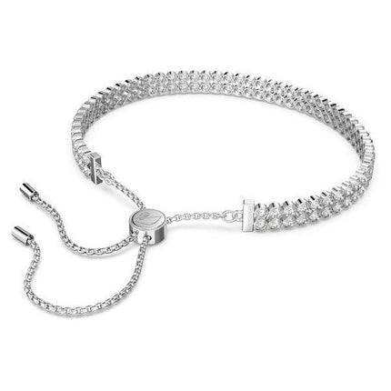 Swarovski Matrix klare krystAlleer og rhodineret tennisarmbånd 5221397 til kvinder