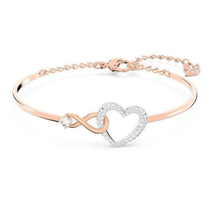 Swarovski Hyperbola Infinity And Heart Mixed Metal Finish og Zirconia Armring 5518869 Til Damer