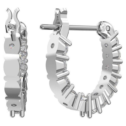 Swarovski Matrix Vittore Rhodium Belagte Og Zirconia Hoop Øreringe 5562126 Til Damer