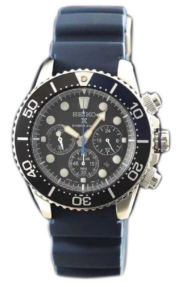 Seiko Prospex SBDL049 Scuba Diver 200M Chronograph Solar herreur