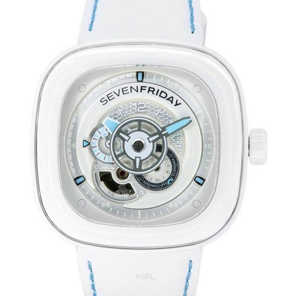 Sevenfriday P-Series Curacao Day-Night White Dial Automatisk P1C/05 SF-P1C-05 100M herreur