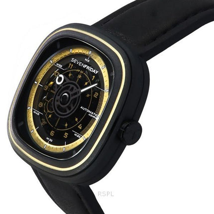 Sevenfriday T-serien NFC-aktiveret rustfrit stål sort skive automatisk T2/06 SF-T2-06 herreur