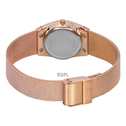 Skagen Grenen Lille Rose Gold Tone Rustfrit Stål White Dial Solar SKW3078 Dameur