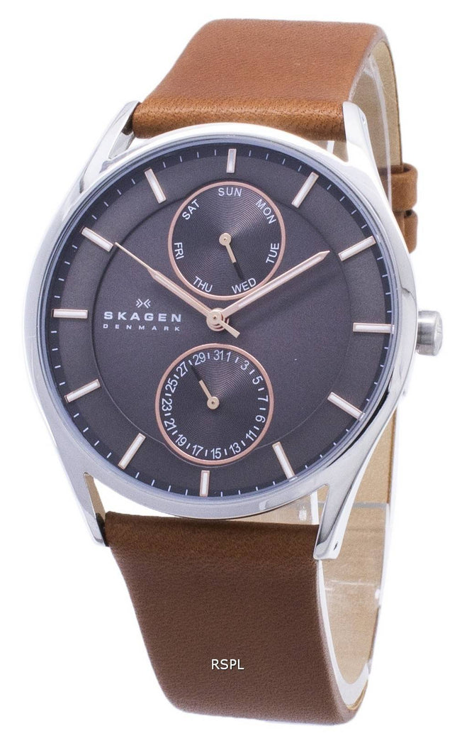 Skagen Holst multifunktions rustfrit stål kvarts SKW6086 Herreur