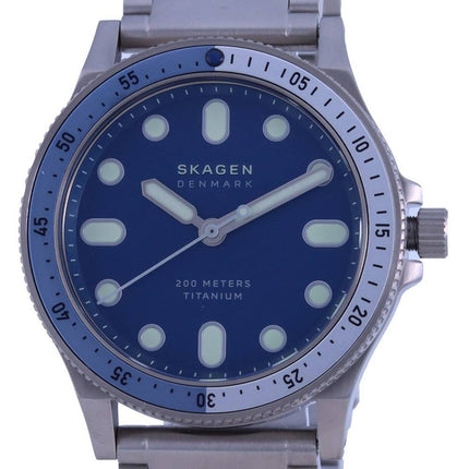 Skagen Fisk Limited Edition Titanium Diver&#39,s Quartz SKW6717 200M herreur