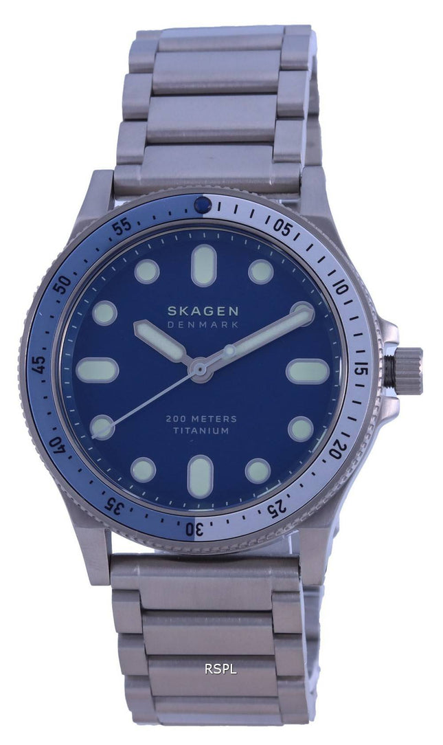 Skagen Fisk Limited Edition Titanium Diver&#39,s Quartz SKW6717 200M herreur