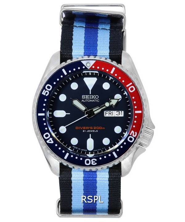 Seiko Blue Dial Automatic Diver's SKX009J1-var-NATO20 200M herreur