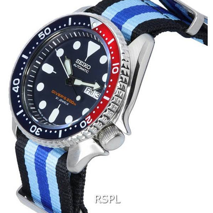 Seiko Blue Dial Automatic Diver's SKX009J1-var-NATO20 200M herreur