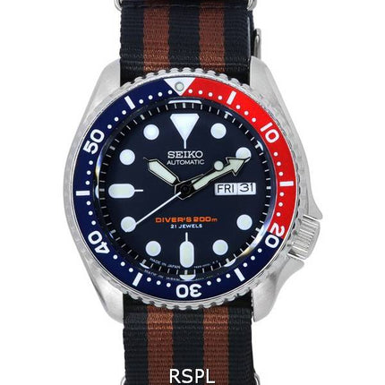 Seiko Blue Dial Automatic Diver's SKX009J1-var-NATO22 200M herreur