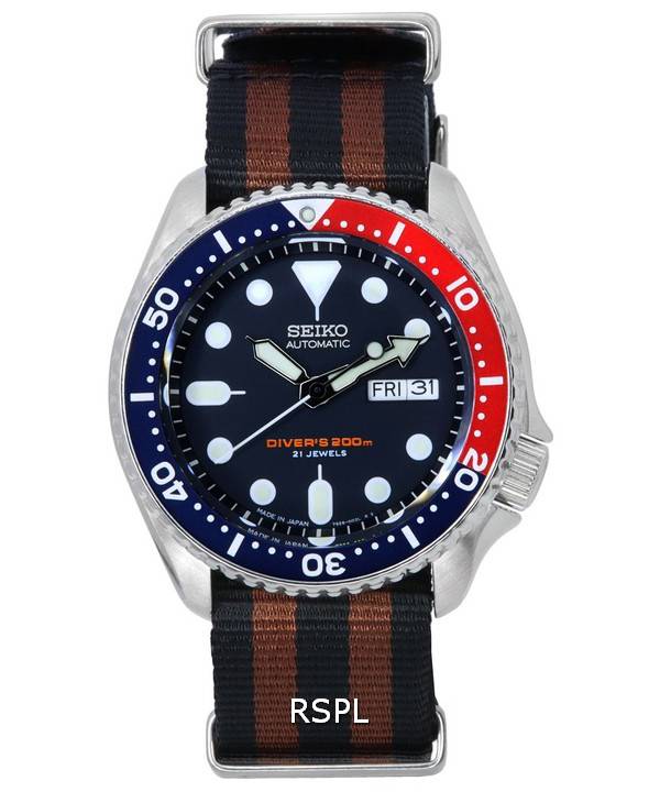 Seiko Blue Dial Automatic Diver's SKX009J1-var-NATO22 200M herreur